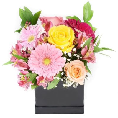 Цветы в коробке «Драгоценный оазис»